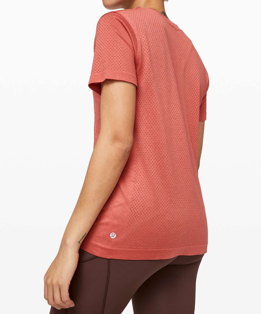 Lululemon Breeze By Short Sleeve *lululemon - Rustic Coral / Rustic Coral