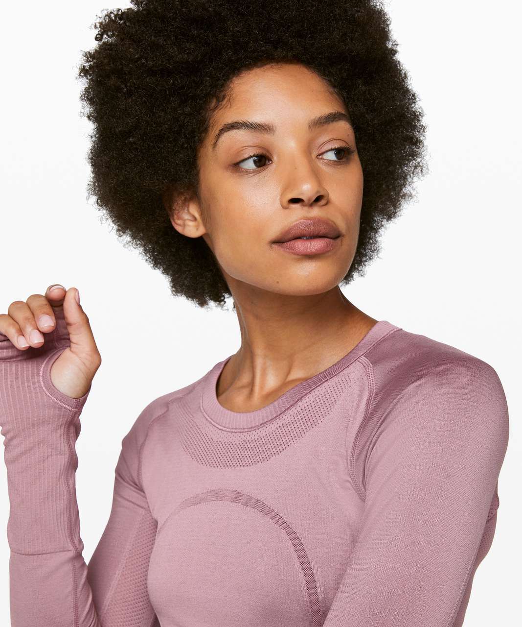 Lululemon Swiftly Tech Long Sleeve Crew - Vintage Mauve / Vintage Mauve ...