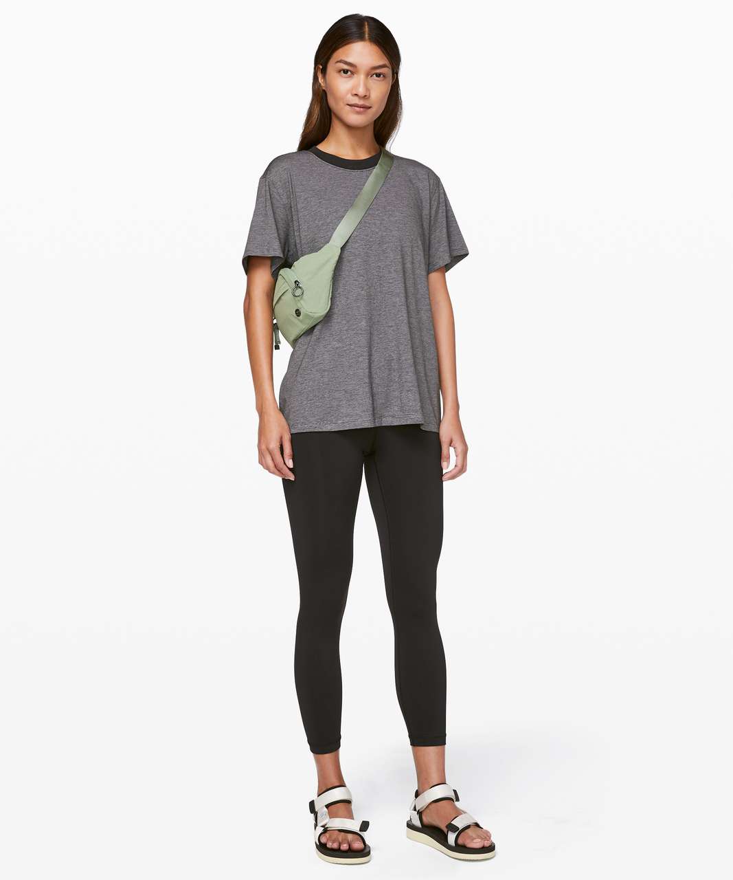 Lululemon All Yours Boyfriend Tee - Micro Stripe Black White (First Release)