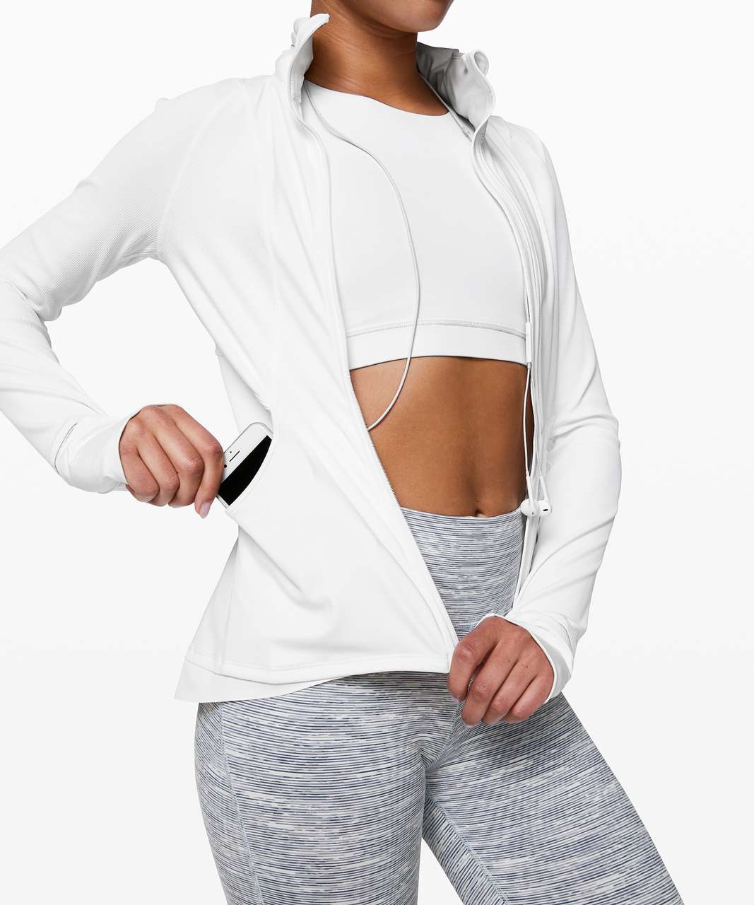 Lululemon Far and Free Jacket - White