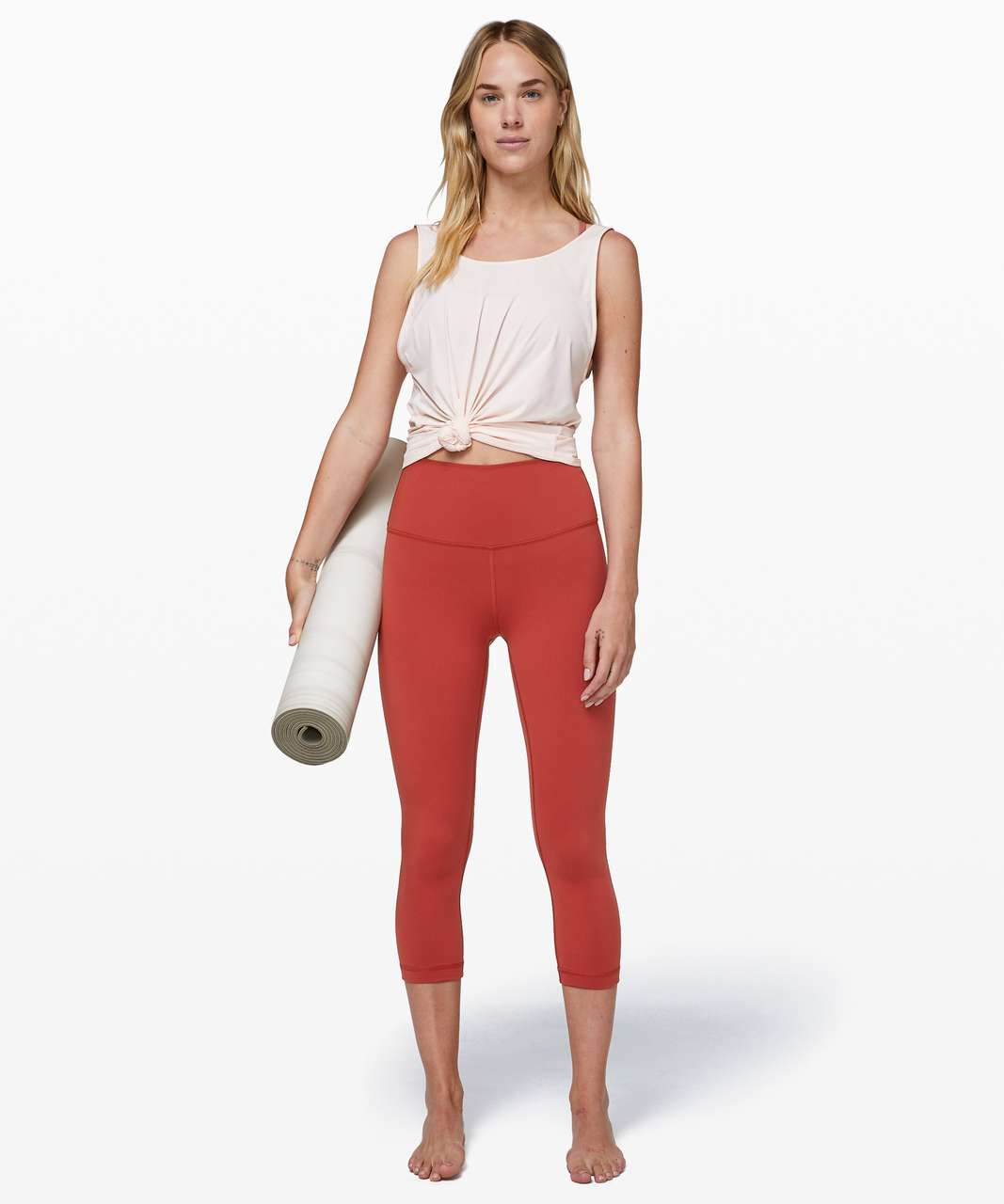 Lululemon Wunder Under Crop (High-Rise) *Full-On Luon 21" - Cayenne