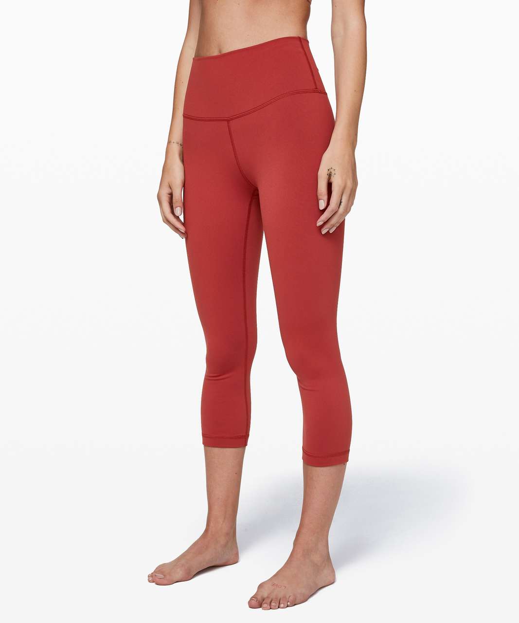 Lululemon Wunder Under 21 Crop Leggings Luon Variegated Knit