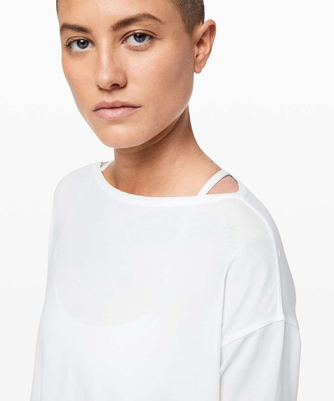 Lululemon Back In Action Long Sleeve - White