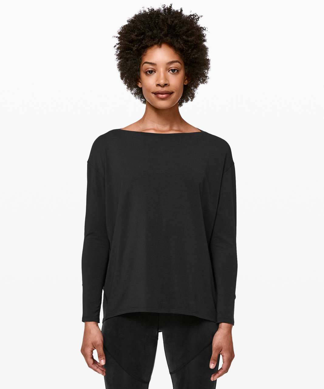 Lululemon Back In Action Long Sleeve - Black (Fourth Release)