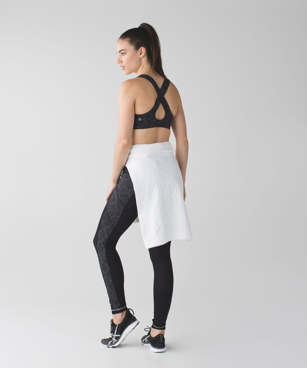 Lululemon All Sport Bra - Ravish Reptile Silver Black