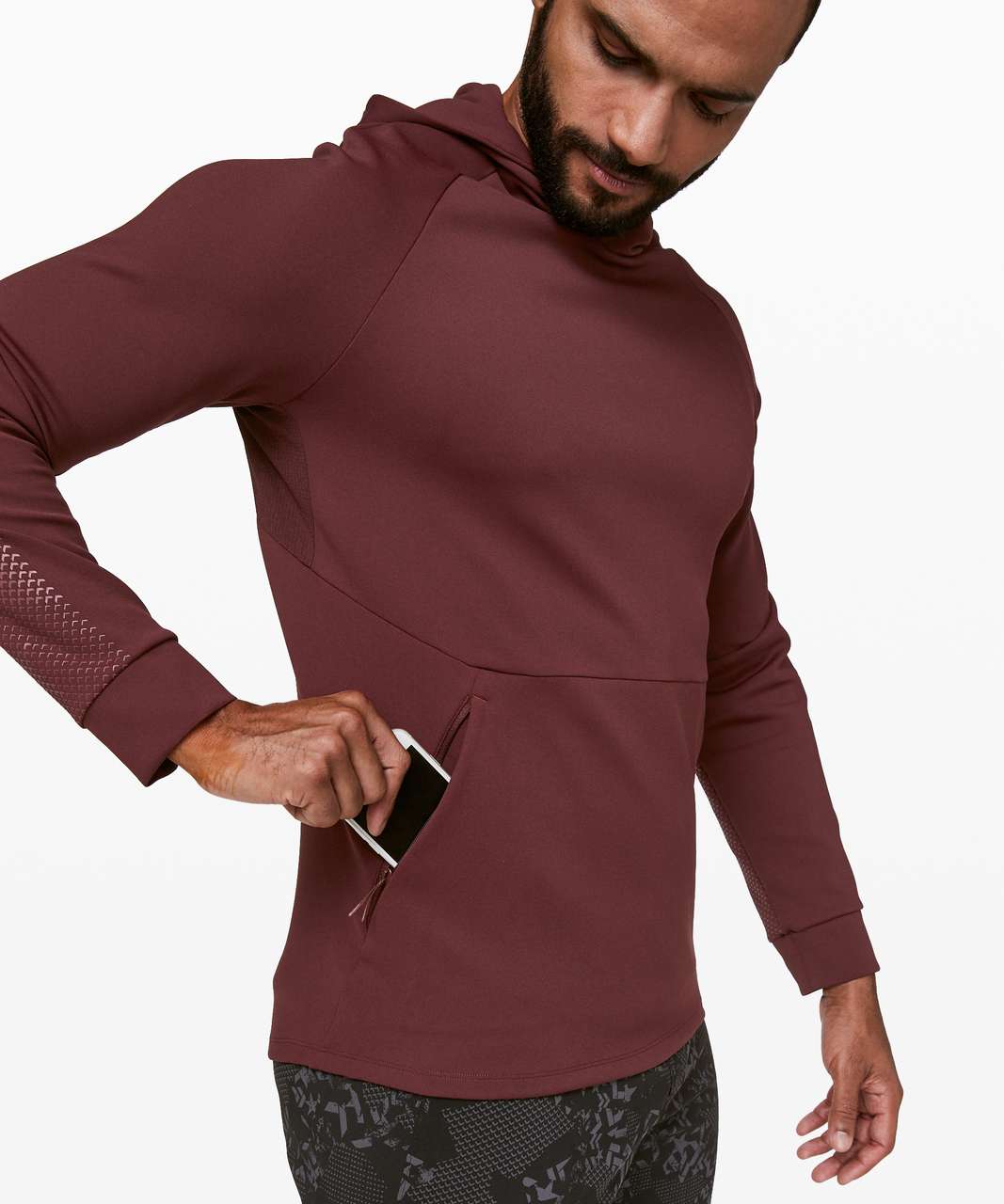 Lululemon Stronger as One Hoodie *lululemon X Barrys - Midnight Maroon