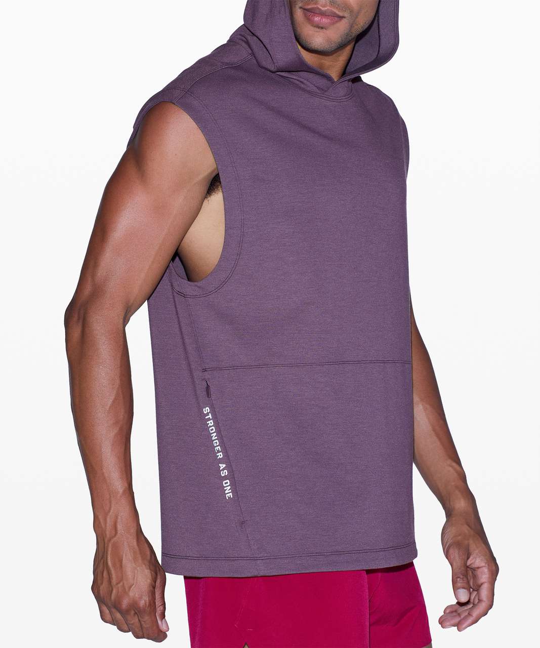 Lululemon Early Up Sleeveless Hoodie *lululemon X Barrys - Cherry Cola -  lulu fanatics