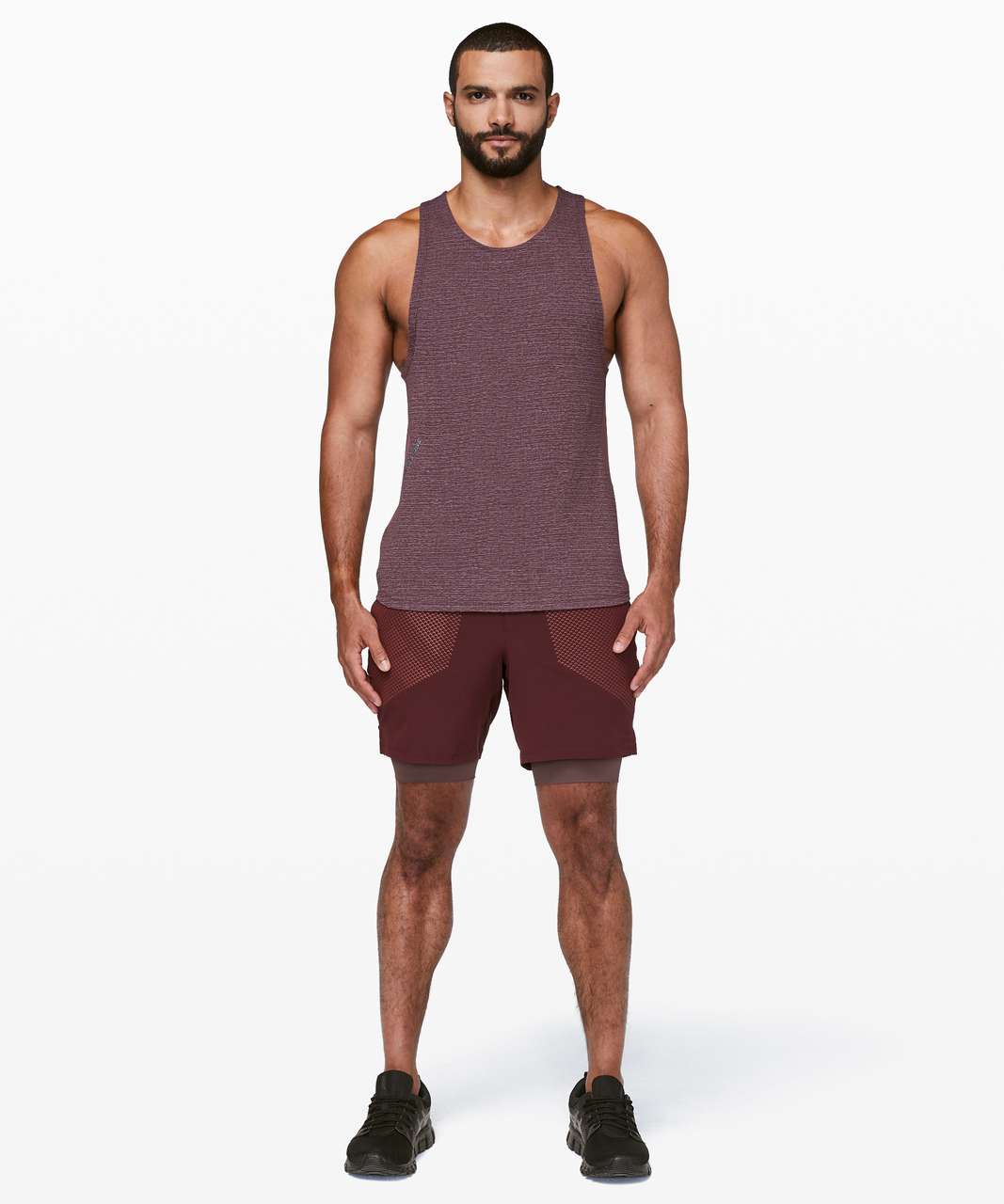 Lululemon Stronger as One Tank *lululemon X Barrys - Heathered Cherry Cola / Cherry Cola