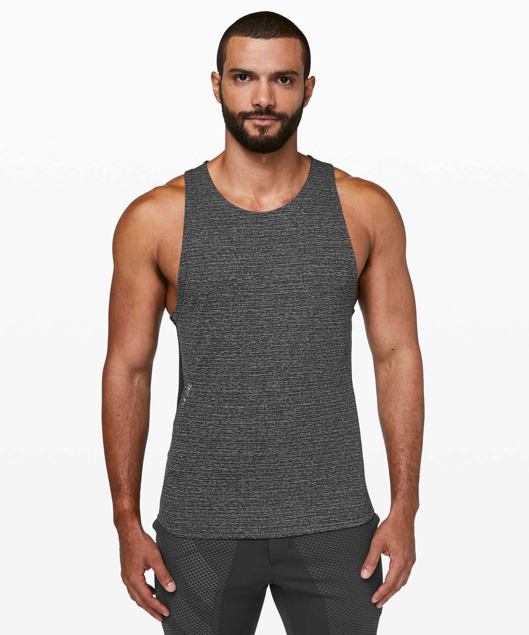 Lululemon Stronger as One Tank *lululemon X Barrys - Heathered Obsidian / Black