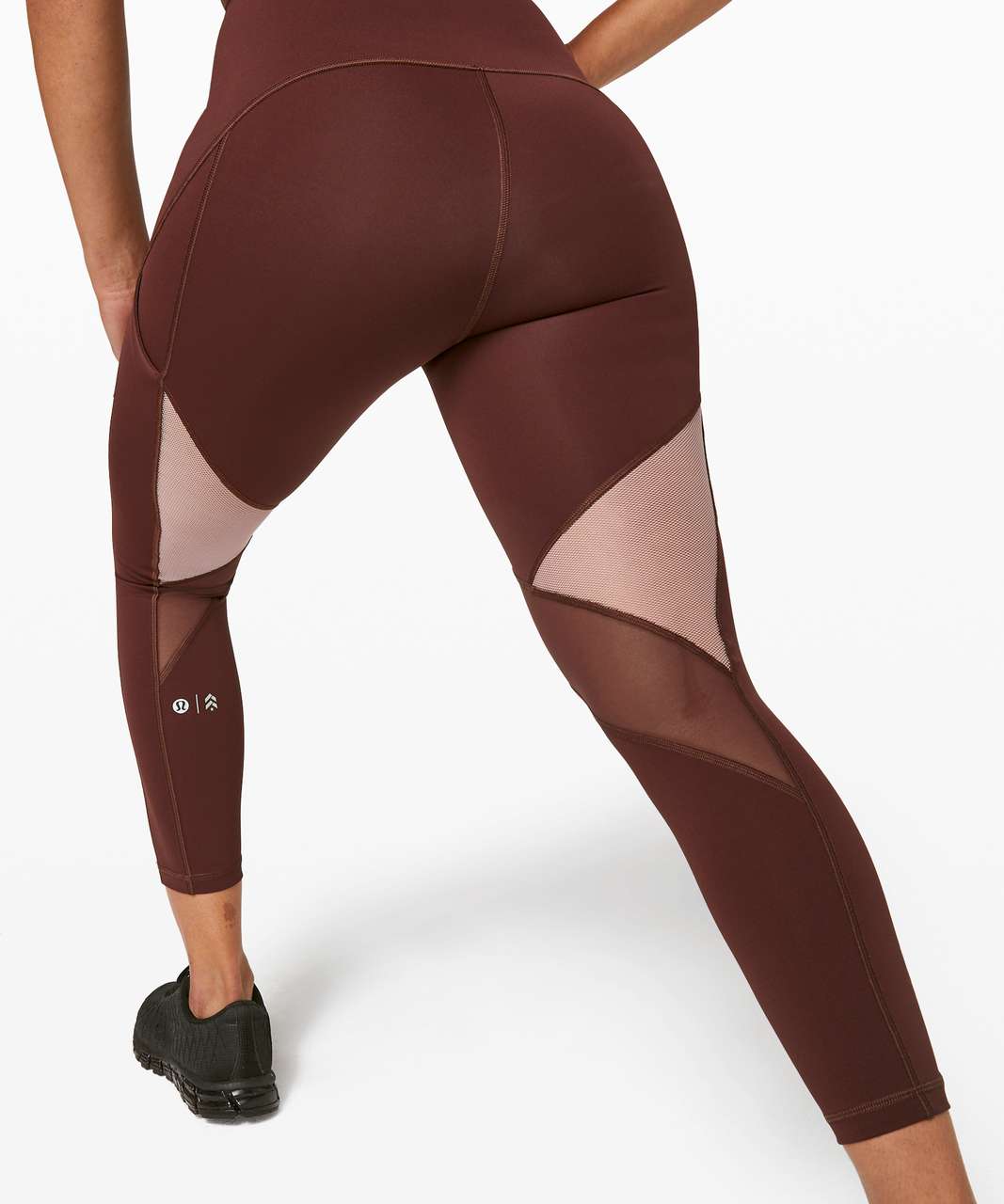 Lululemon Stronger as One Tight 28 *lululemon X Barrys - Bootcamp Emboss  Dark Red - lulu fanatics