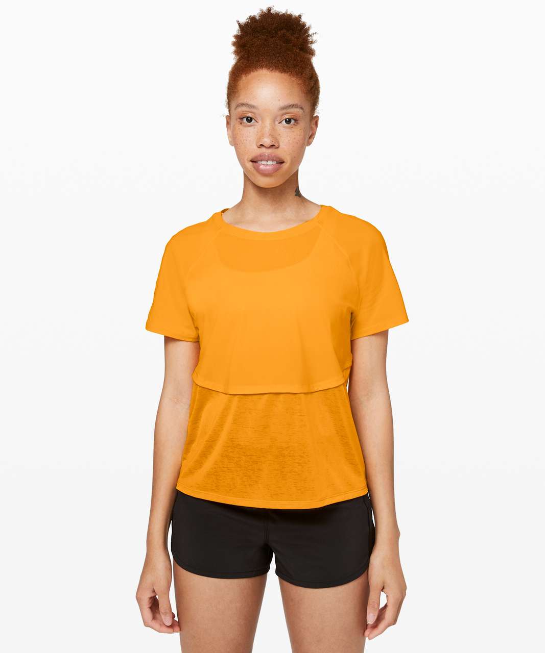 Lululemon Chasing Miles Short Sleeve - Amber Aura