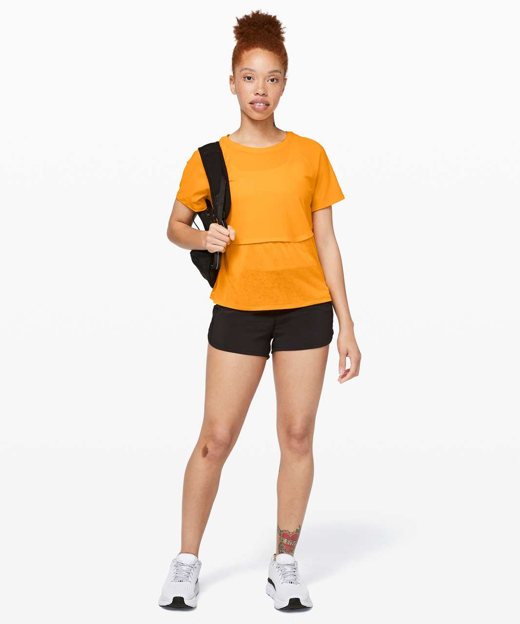 Lululemon Chasing Miles Short Sleeve - Amber Aura