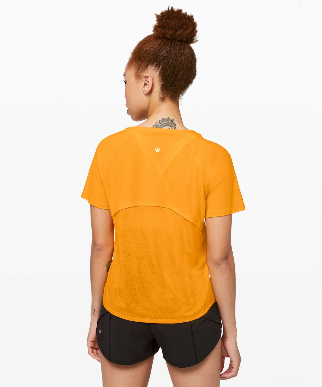 Lululemon Chasing Miles Short Sleeve - Amber Aura