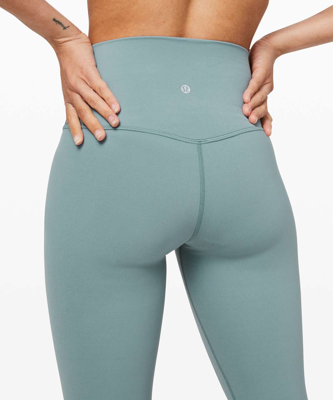 Lululemon Align Crop *21 In Aquatic Green