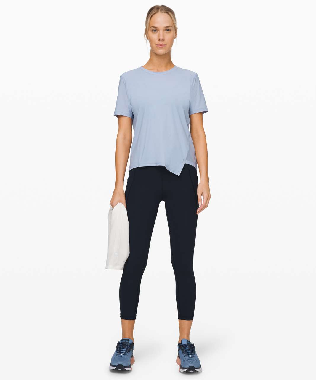 Lululemon Angle Your Strength SS - Ice Cap