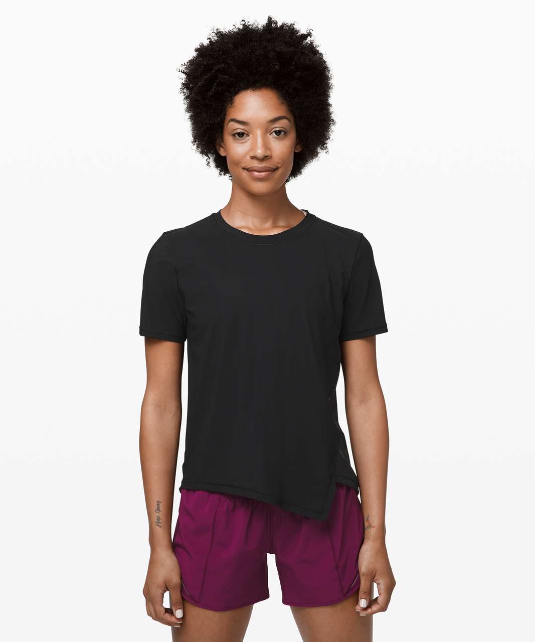 Lululemon Angle Your Strength SS - Black