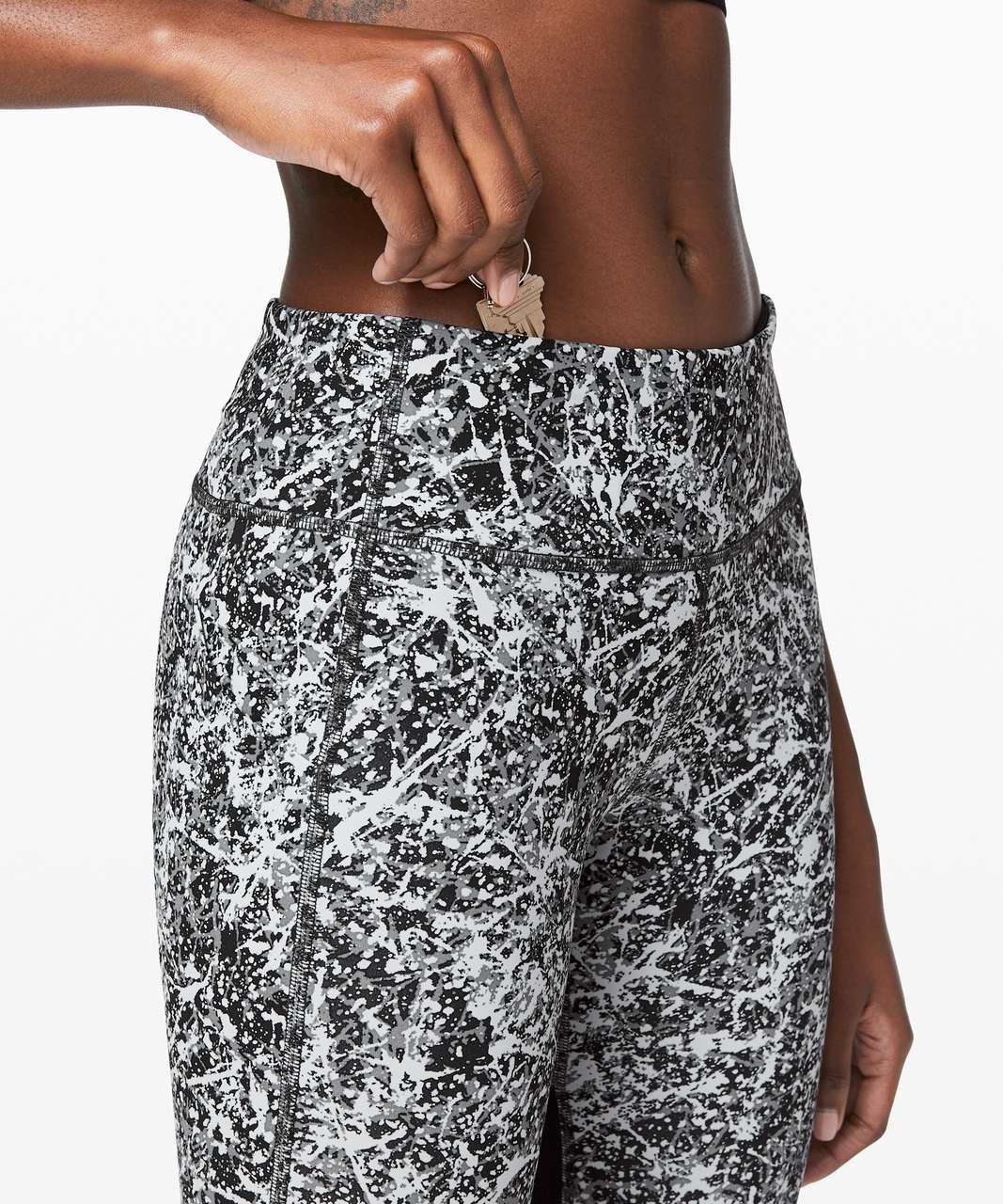 Lululemon Pace Rival Crop *22 - Paint Splash Silver Drop Multi