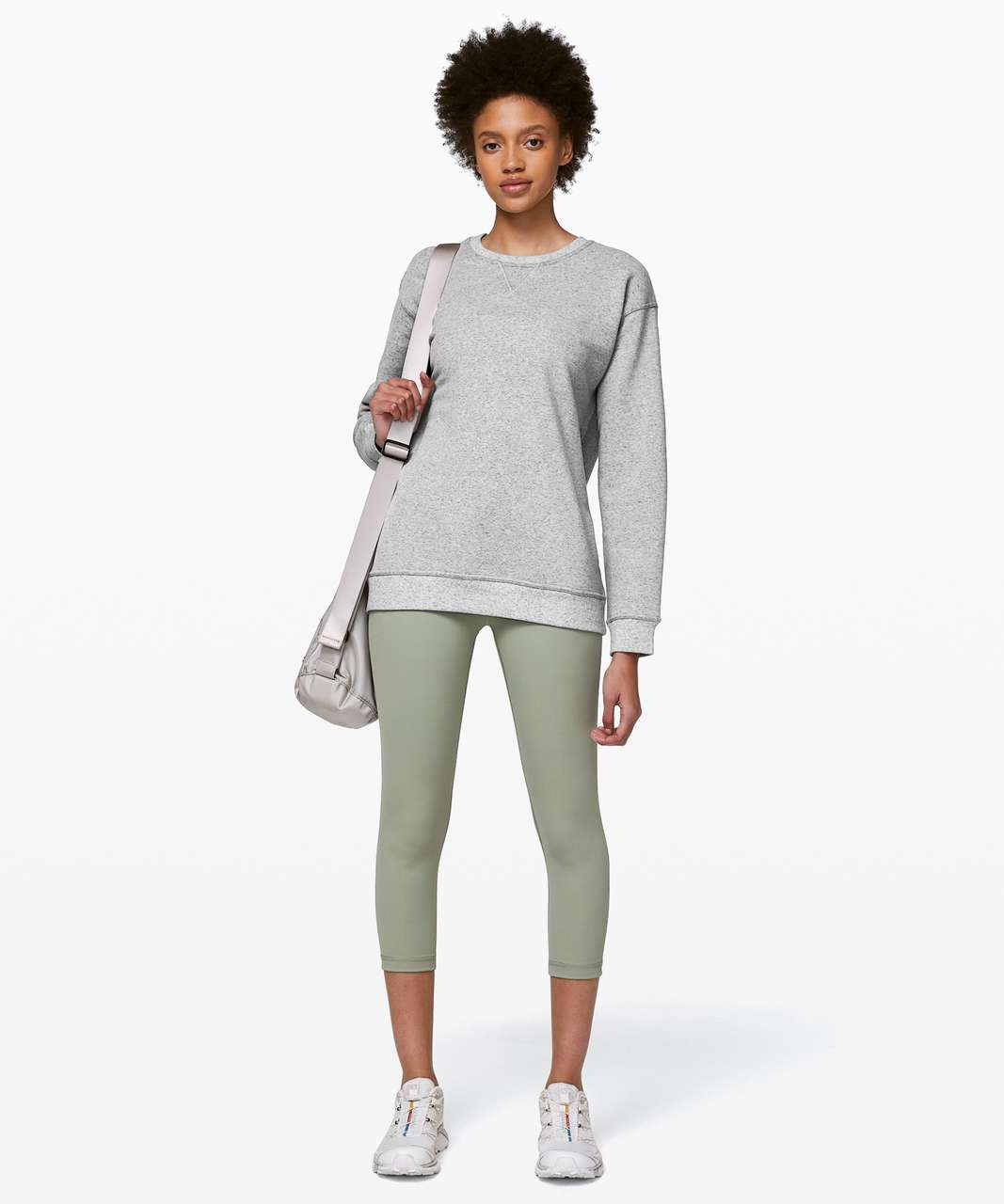 Lululemon All Yours Crew - Heathered Core Light Grey / Silver Drop