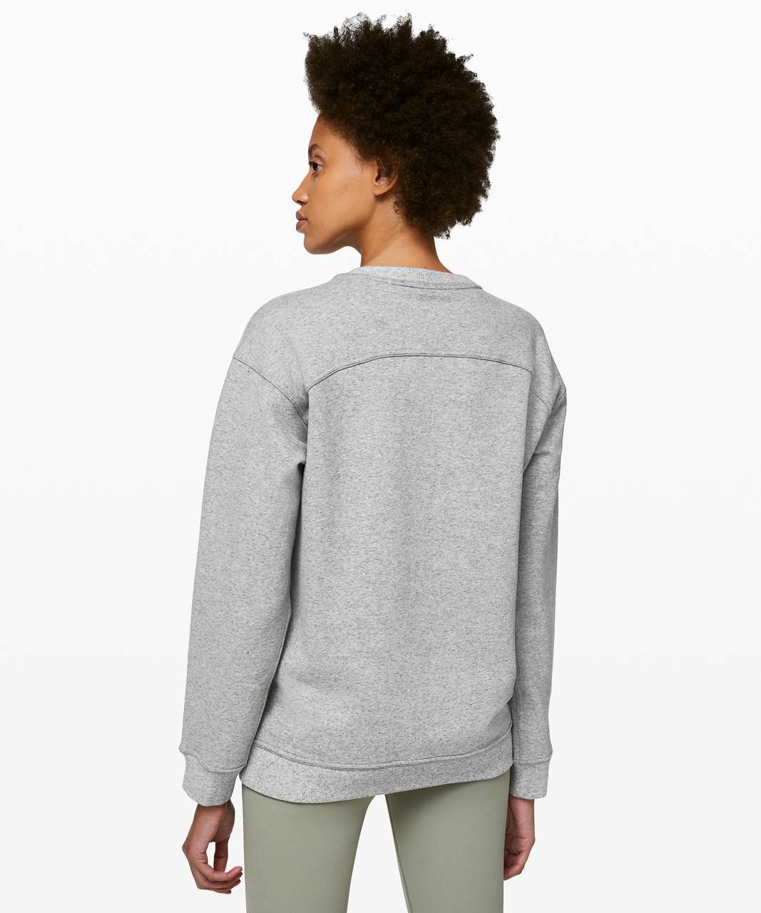 Lululemon All Yours Crew - Heathered Core Light Grey / Silver Drop
