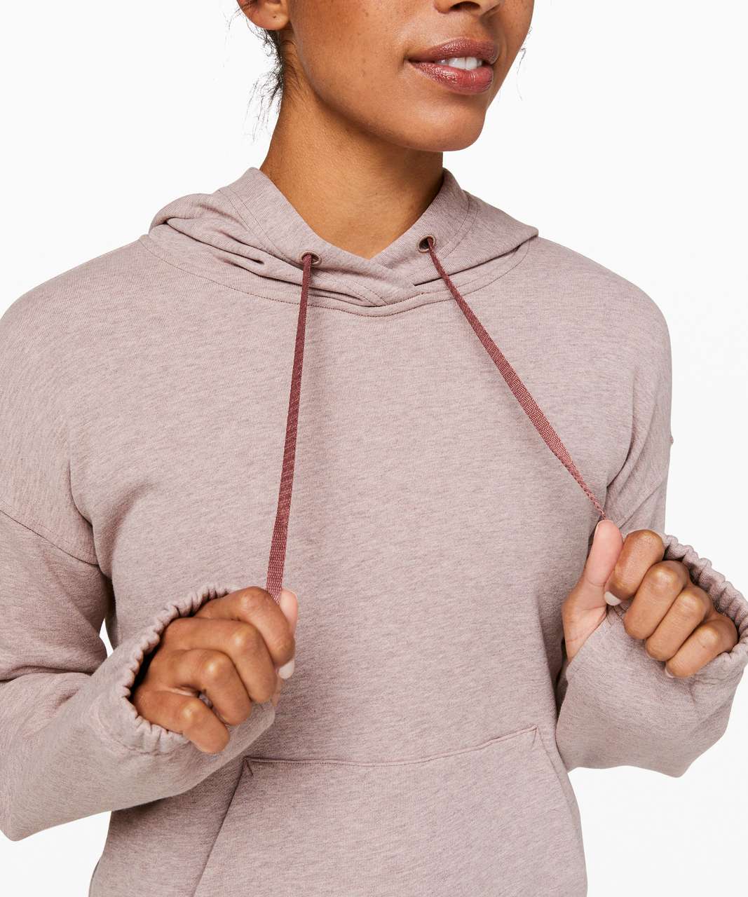 Lululemon Stronger as One Cropped Hoodie *lululemon X Barrys - Heathered Red Dust