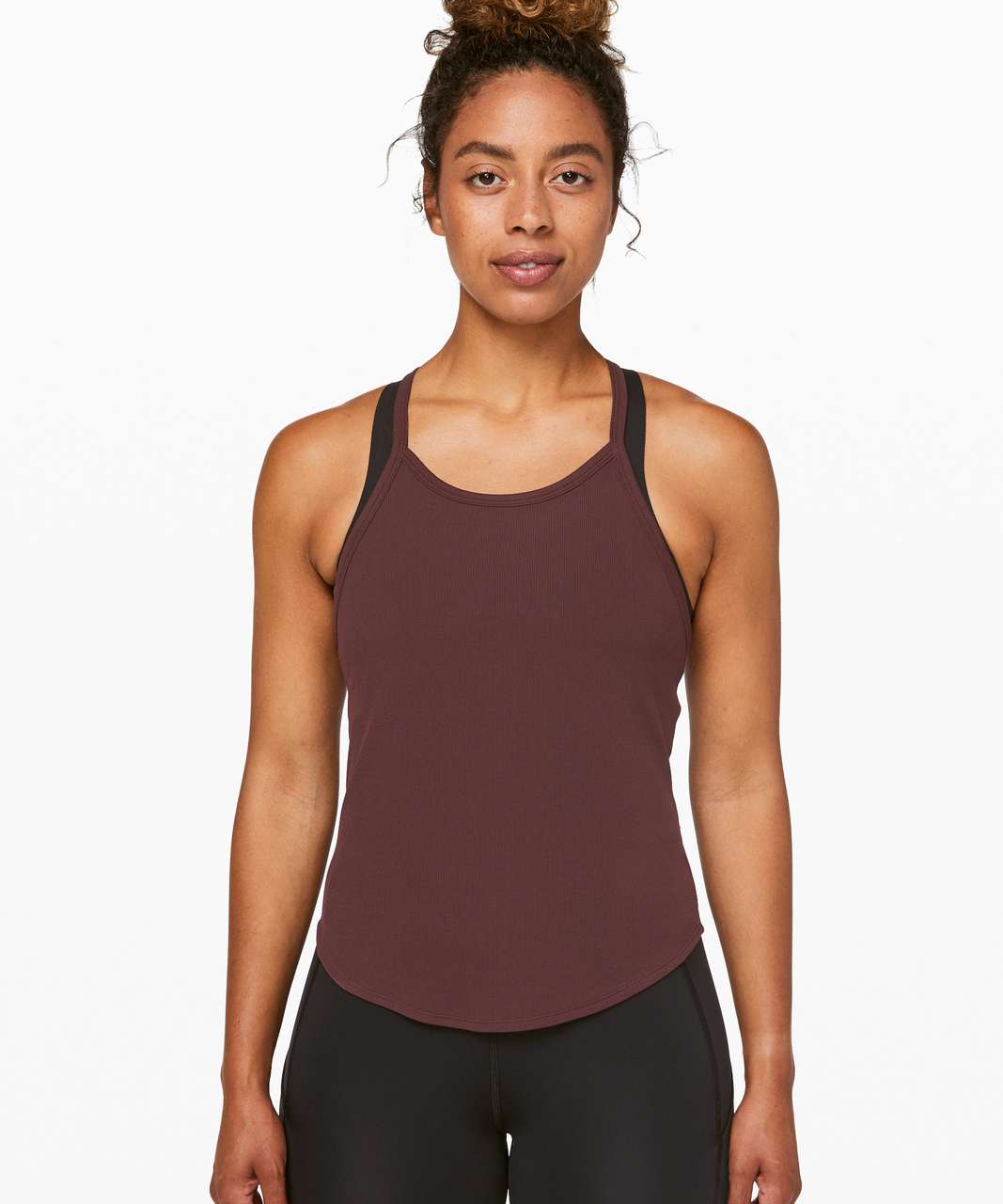 Lululemon Stronger as One Ribbed Tank *lululemon X Barrys - Midnight Maroon