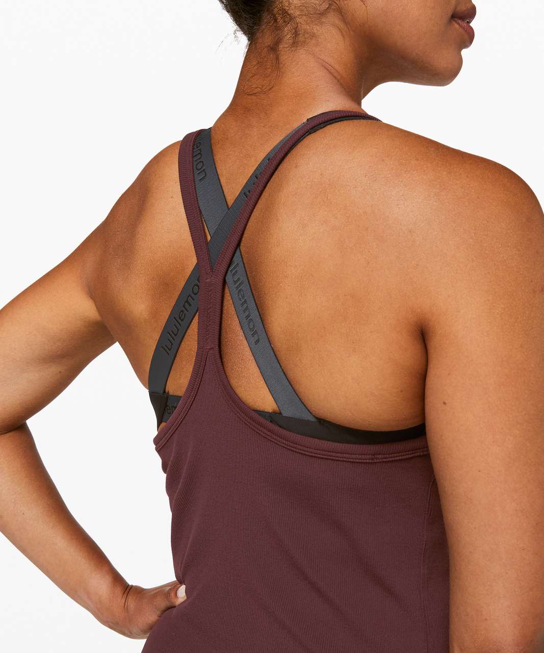 Lululemon Stronger as One Ribbed Tank *lululemon X Barrys - Midnight Maroon