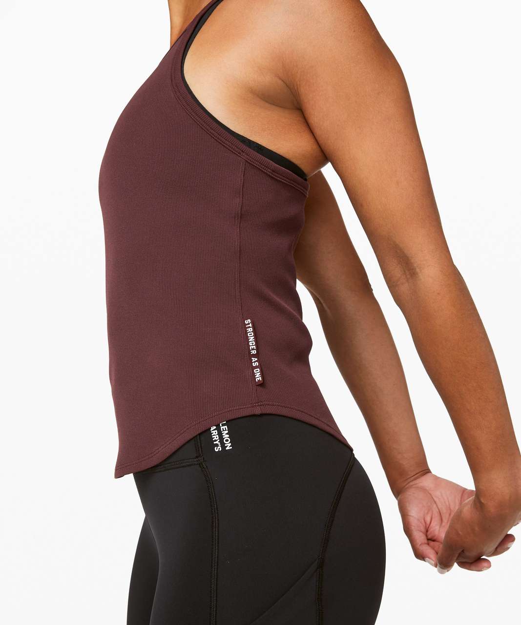 Lululemon Stronger as One Ribbed Tank *lululemon X Barrys - Midnight Maroon