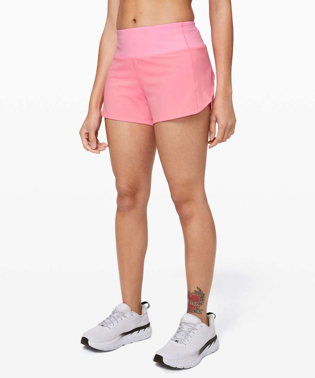 Lululemon Speed Up Short Long *4" Updated Fit - Pink Shell