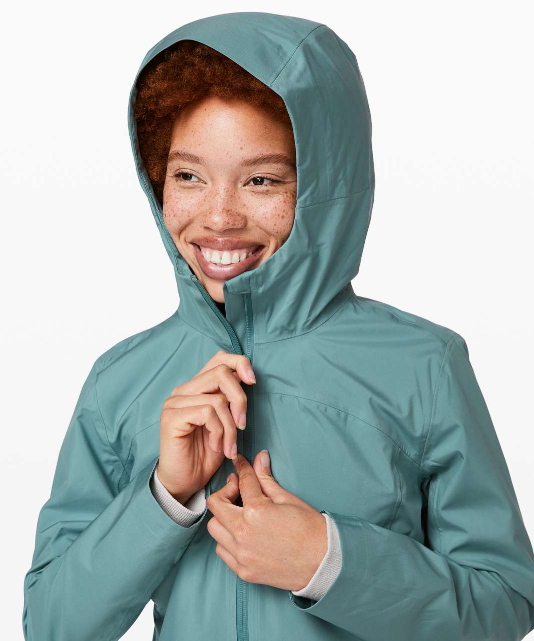 Lululemon Rain Rebel Jacket - Aquatic Green - lulu fanatics