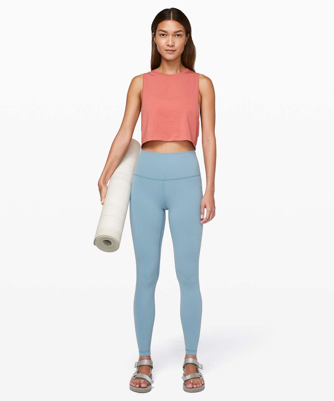 Lululemon Muscle Love Crop Tank - Rustic Coral