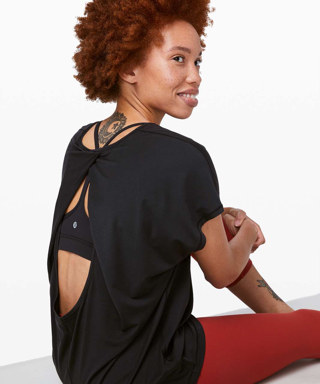 Lululemon Get Set Short Sleeve - Black