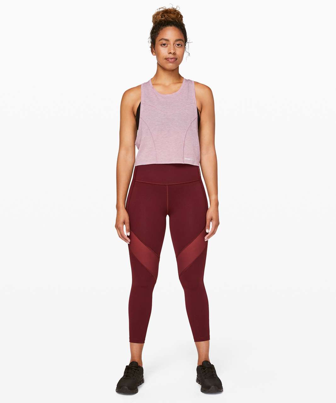 LULULEMON X BARRY'S MAUVE GREY OPEN-BACK CROPPED TANK – Barry's Shop