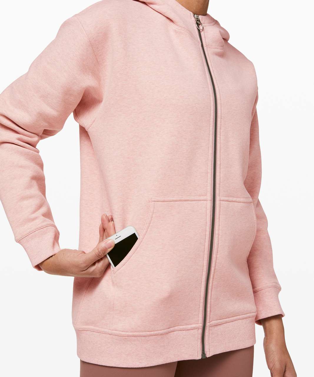 Lululemon All Yours Zip Hoodie - Heathered Mink Berry / Mink Berry