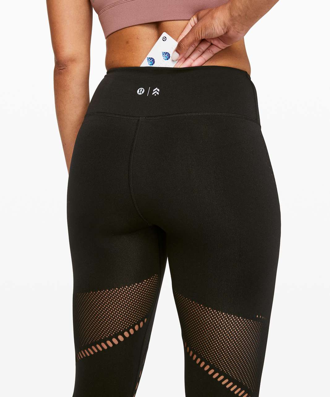 Lululemon Lulu time warp shapewear black leggings ltd ed. spellout