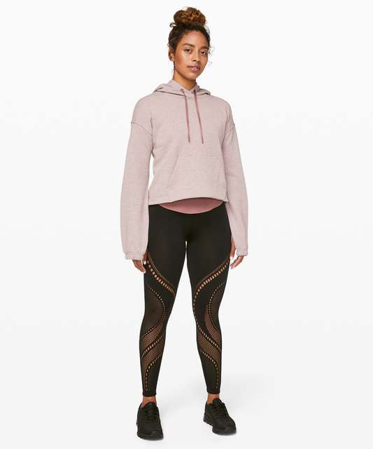 NEW LULULEMON Reveal Tight 25 Digi Rain Mesh 6 Graphite Grey