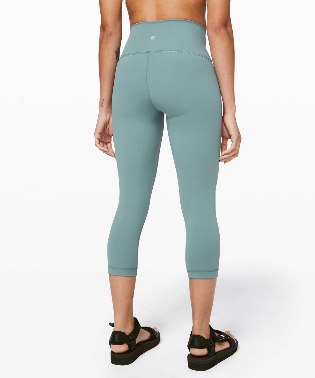 Lululemon Wunder Under Crop (High-Rise) *Full-On Luxtreme 21 - Aquatic  Green - lulu fanatics