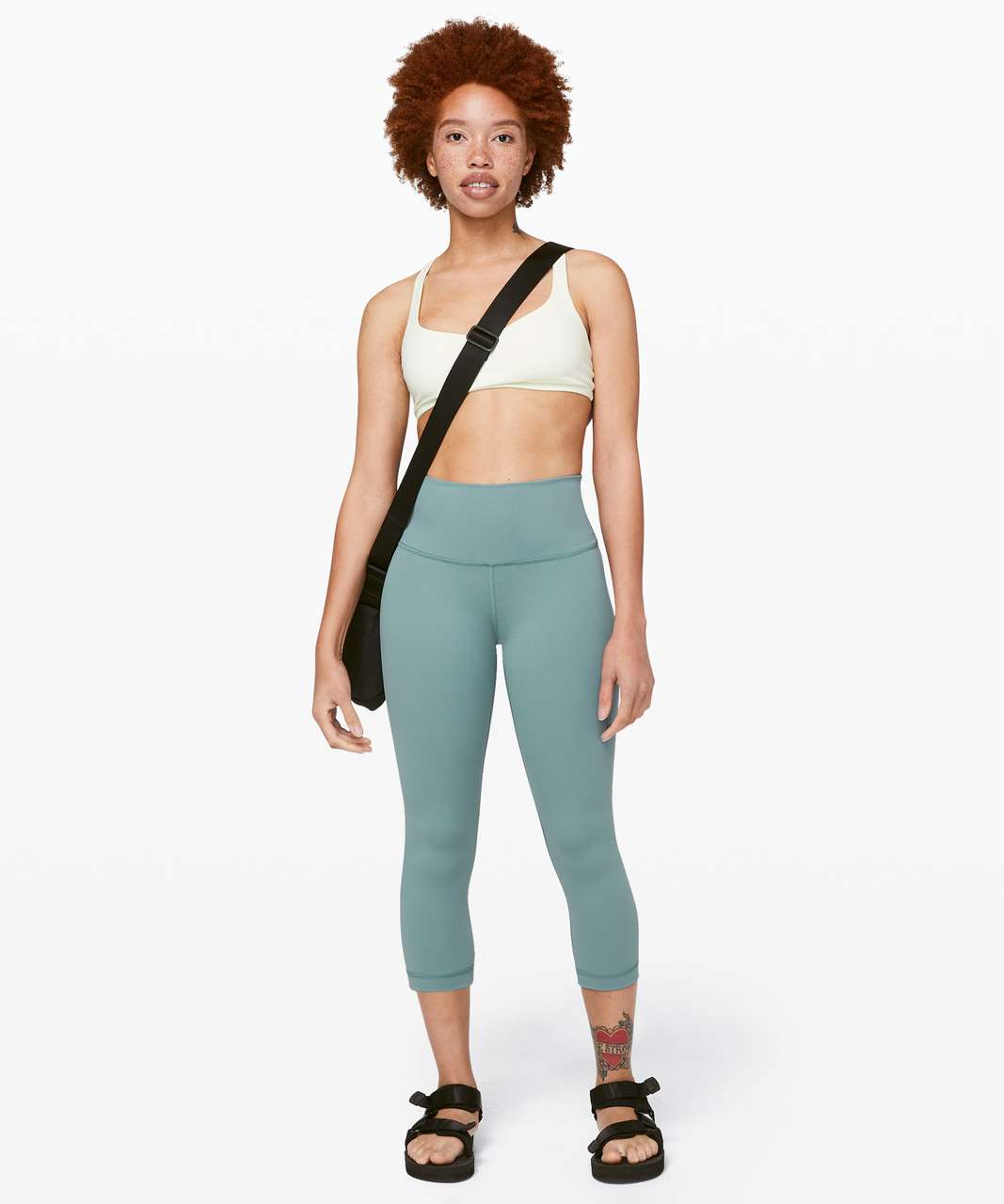 Womens LULULEMON ANEW Crops Full-On Luxtreme Laser Cu… - Gem