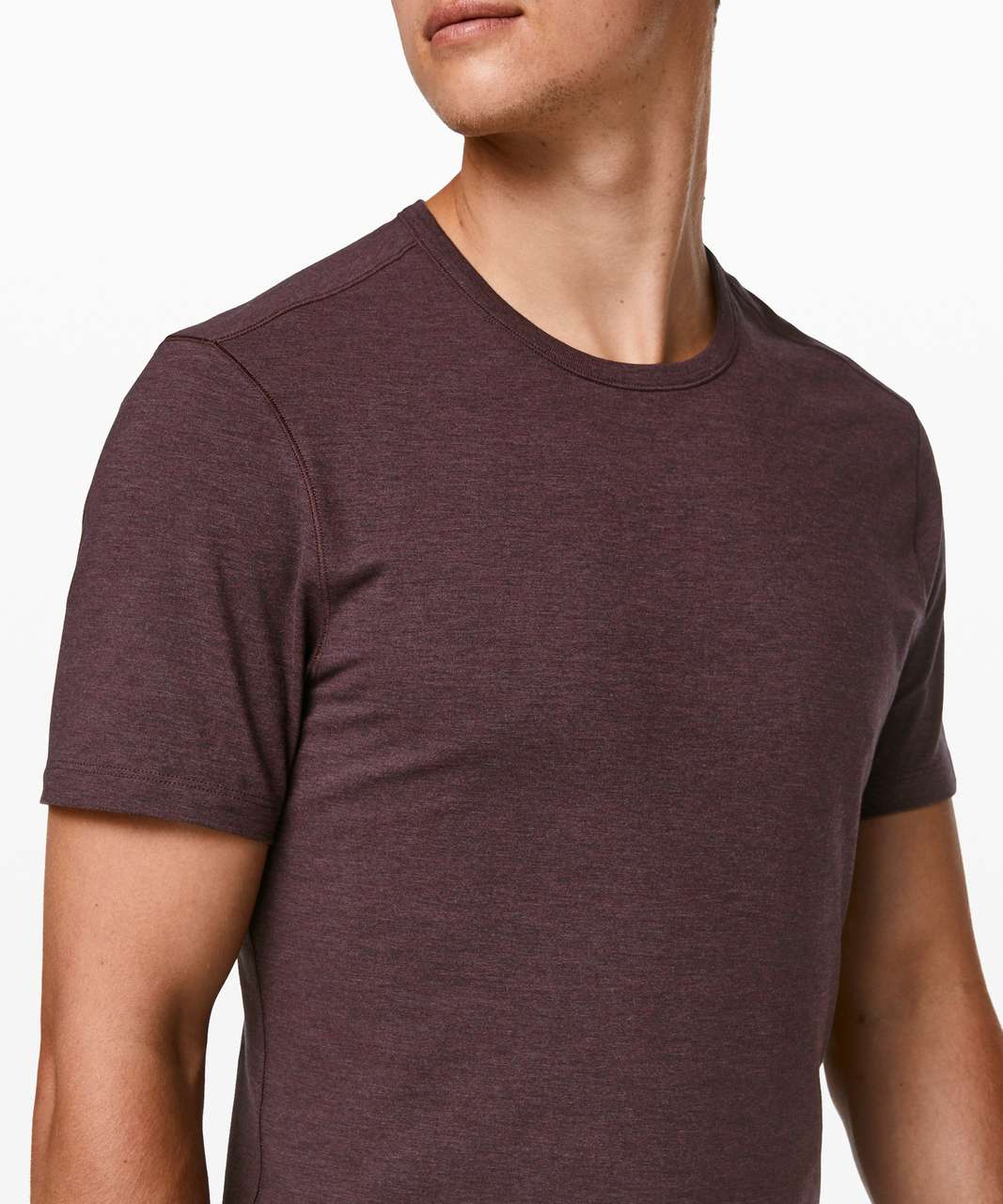 Lululemon 5 Year Basic Tee *Updated Fit - Heathered Bordeaux Drama