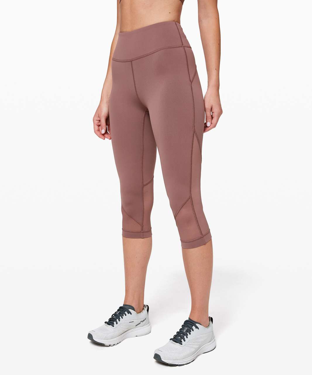 Lululemon Turn Up The Tension Crop 19" - Red Dust