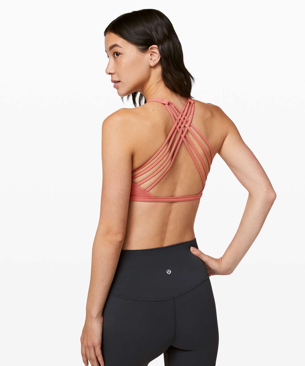 Lululemon Free To Be Bra *Wild High Neck - Rustic Coral