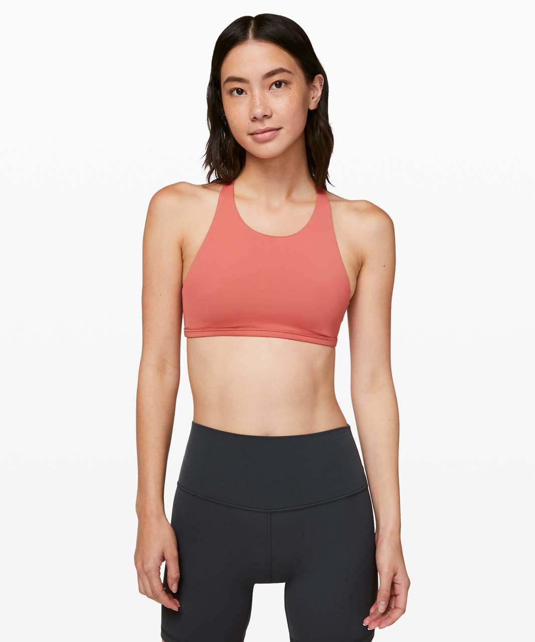 Lululemon Free To Be Bra *Wild High Neck - Rustic Coral - lulu