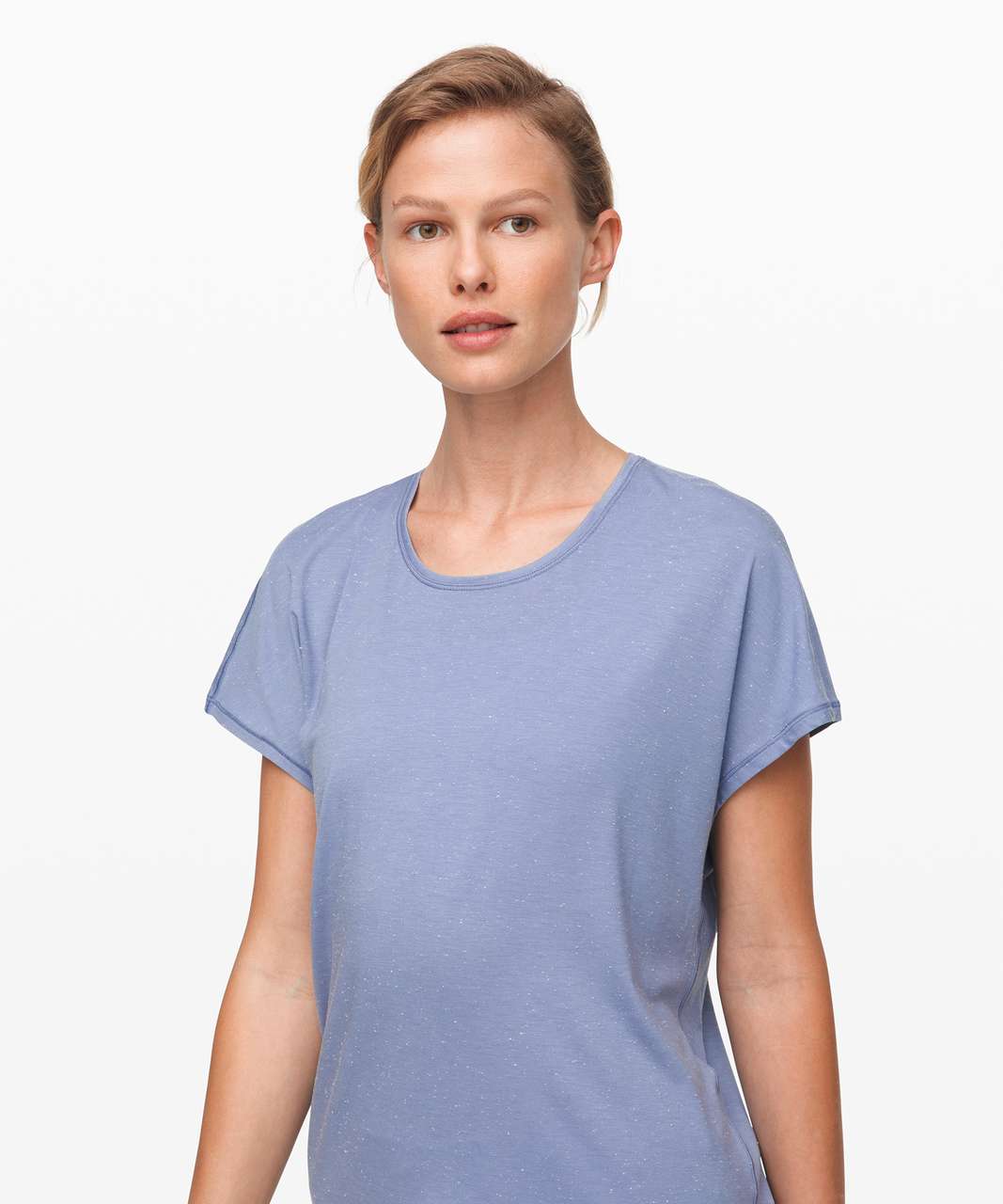 Lululemon Get Set Short Sleeve - Tempest Blue / White