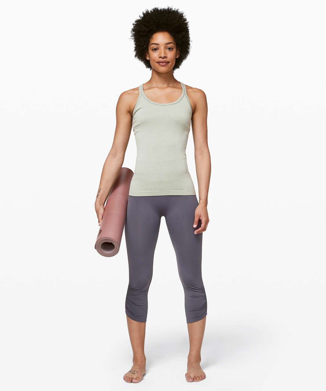 Lululemon Ebb To Street Crop 21 - Moonwalk - lulu fanatics