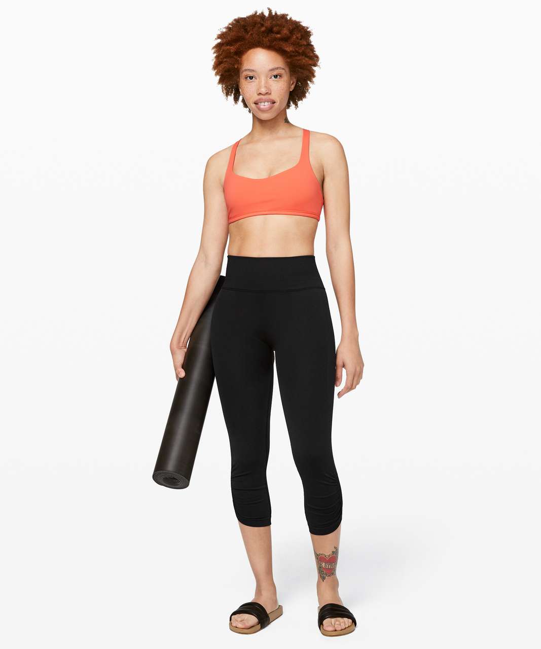 Lululemon Run On Crop (21) - Black - lulu fanatics