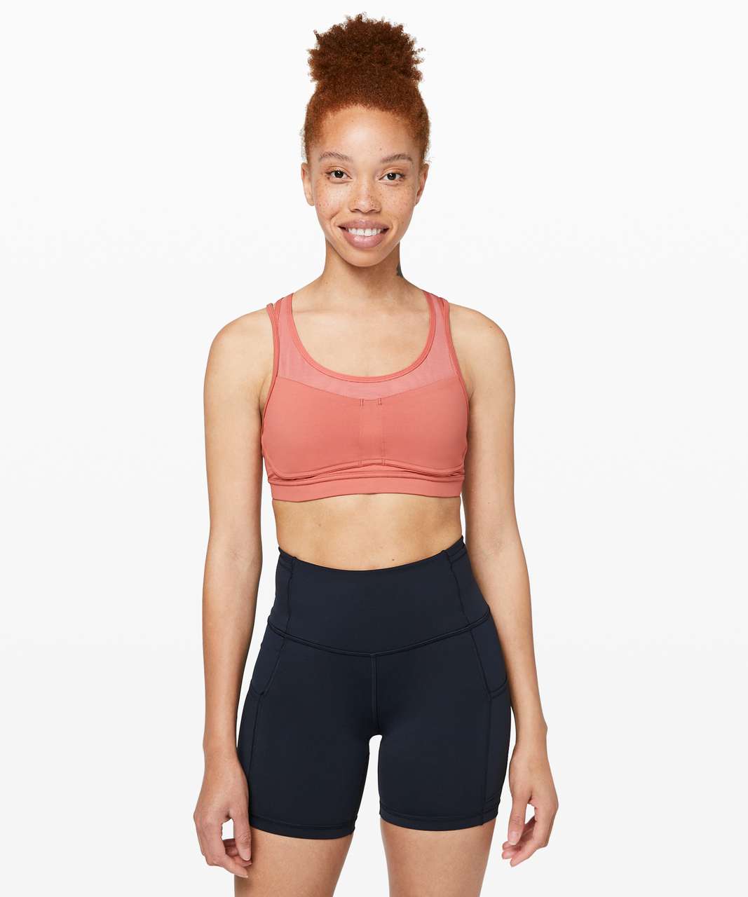 Lululemon Stash To Dash Bra - Rustic Coral