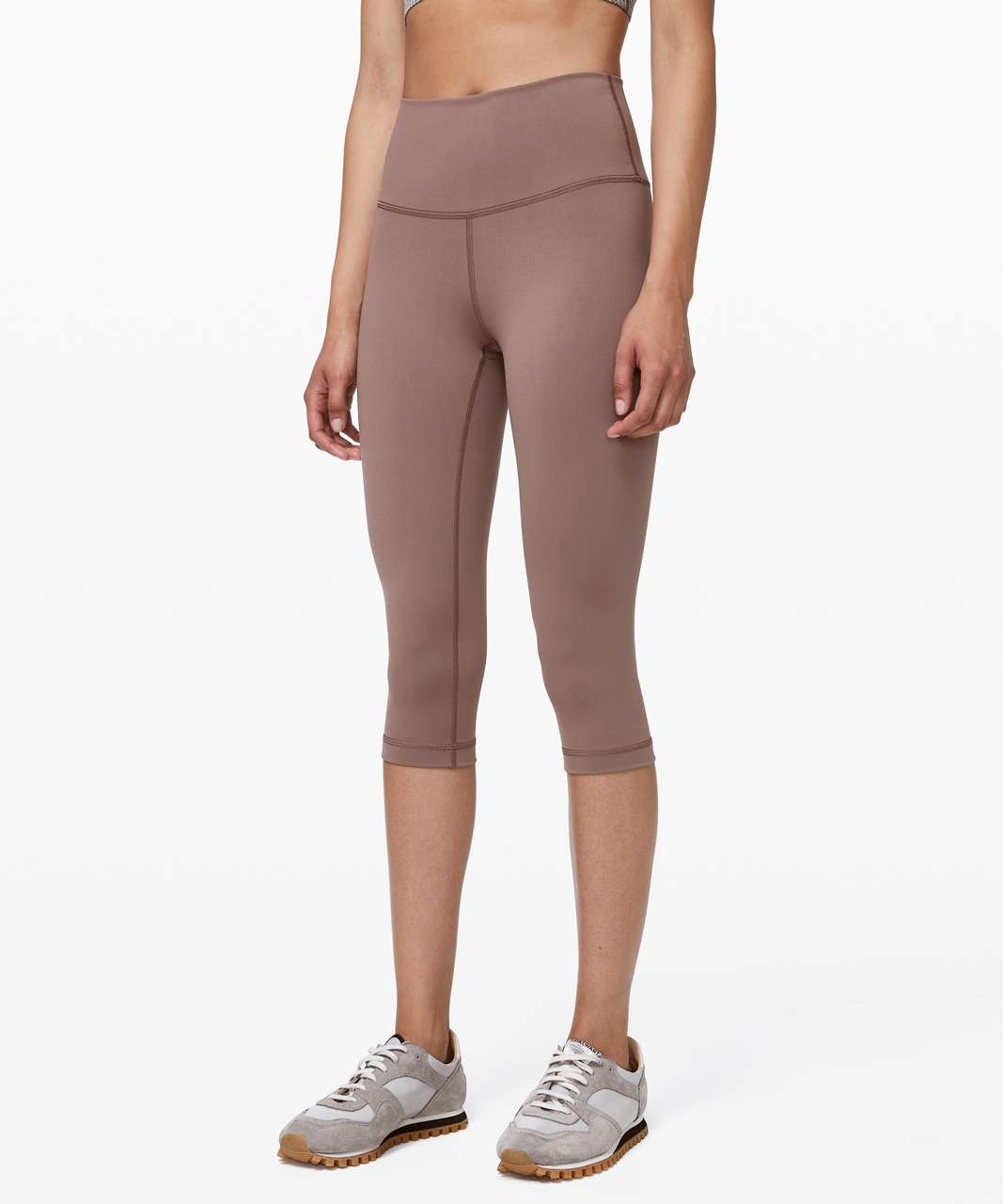 Lululemon Wunder Under High-Rise 1/2 Tight Full-On Luon 17 - Cherry Taupe  - lulu fanatics