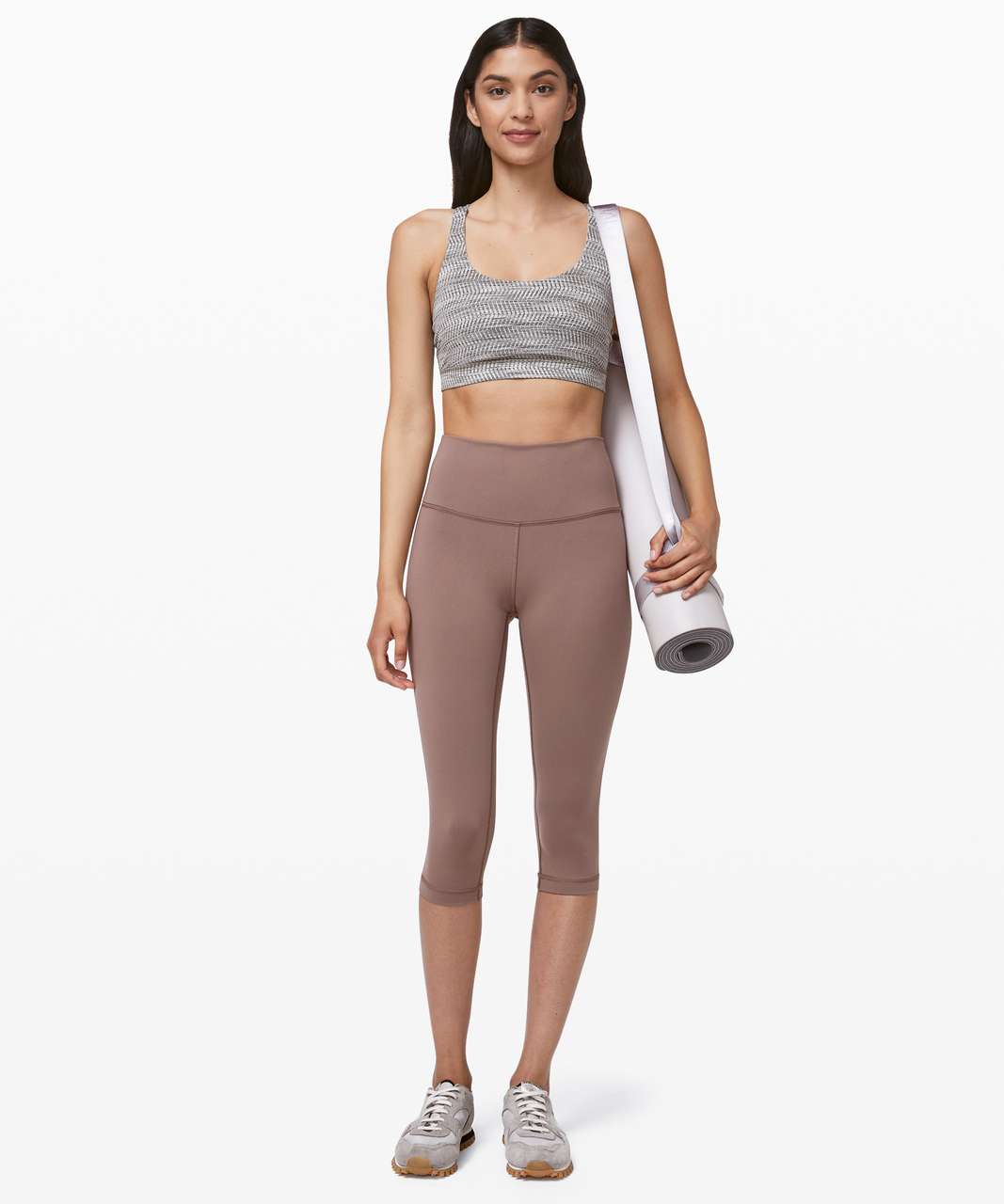 Lululemon Wunder Under High-Rise 1/2 Tight Full-On Luon 17 - Cherry Taupe  - lulu fanatics