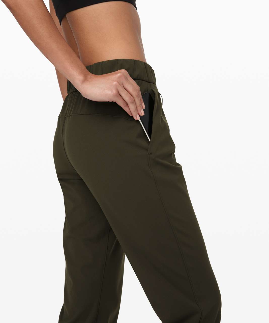 Lululemon On The Fly Pants Luxtreme Dk Olive Women's 8 Free