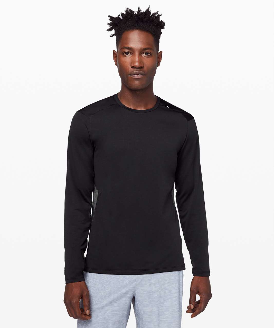 Lululemon Fast and Free Long Sleeve - Black / Heathered Obsidian (First Release)