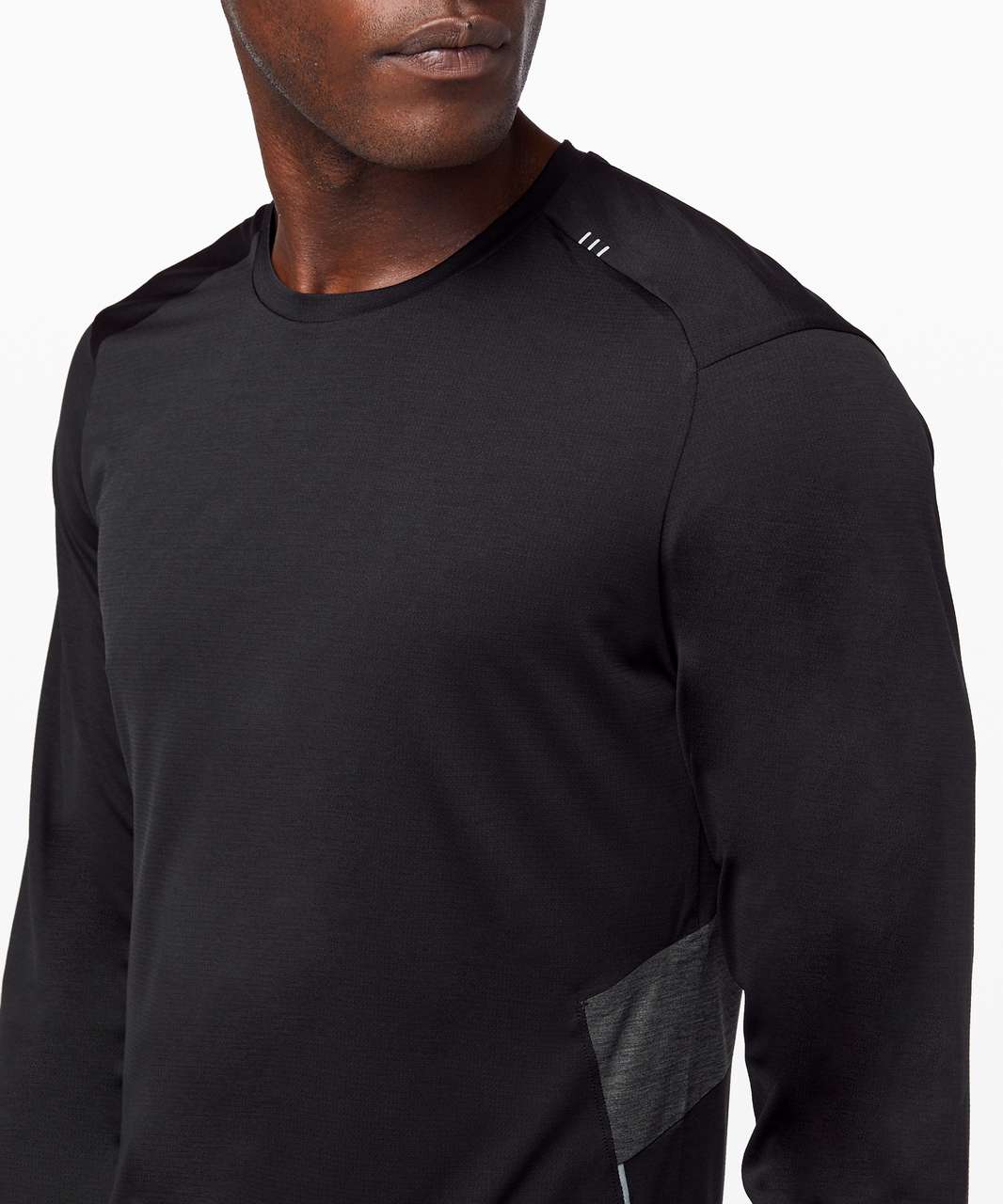 Lululemon Fast and Free Long Sleeve - Black / Heathered Obsidian (First Release)